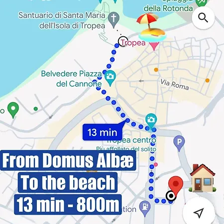 Lägenhet Domus Albae - In Centro Tropea